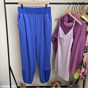 Free People Blue Track Pants